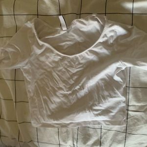 White crop top